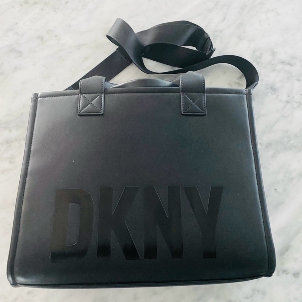 DKNY Charcoal Unisex Messenger Bag